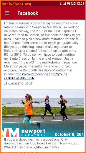 Rehoboth Beach Marathon screenshot