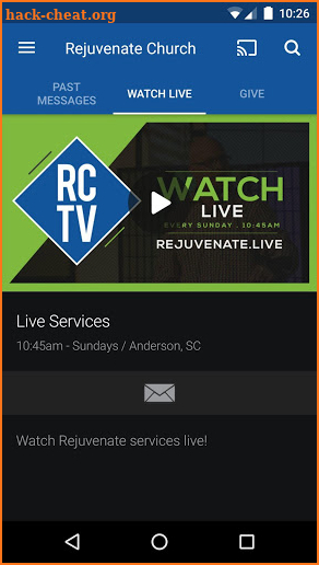 Rejuvenate Church App screenshot