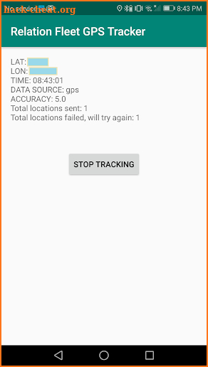 Relation Fleet GPS Tracker screenshot