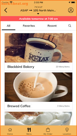 Relax, It's Just Coffee & Blackbird Bakery screenshot