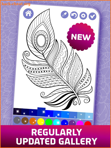 Relaxing Adult Coloring Book screenshot