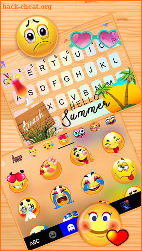 Relaxing Summer Holiday Keyboard Theme screenshot
