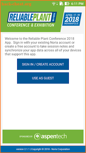 Reliable Plant Conference 2018 screenshot