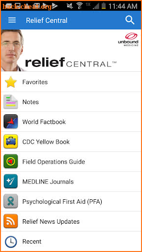 Relief Central screenshot