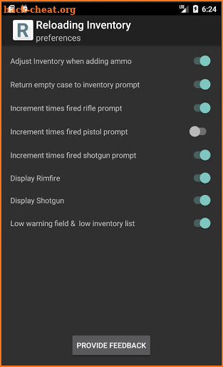 Reloading Inventory screenshot
