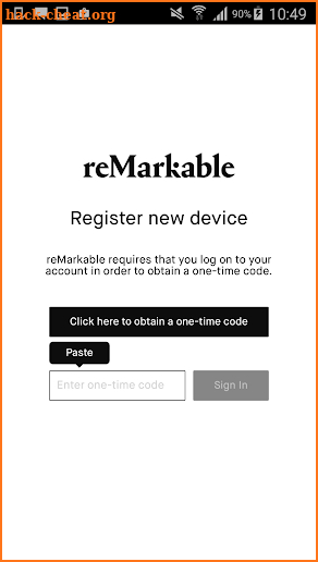 reMarkable paper tablet app screenshot