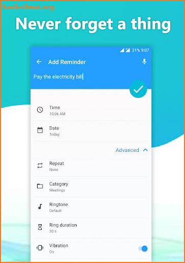 Remind Me - Task Reminder App, Alarm, 2 MB, 2019 screenshot
