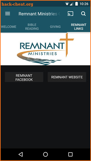 Remnant Ministries mobile app screenshot