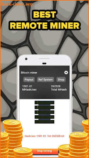 Remote Bitcoin Server Miner - Get BTC for Free ! screenshot