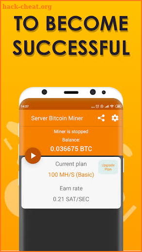 Remote Bitcoin Server Miner - Get More BTC screenshot