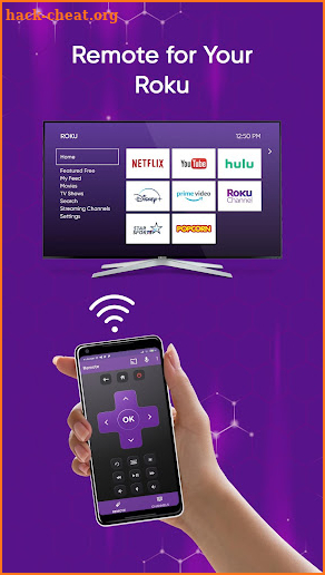 Remote control app for Roku TV screenshot