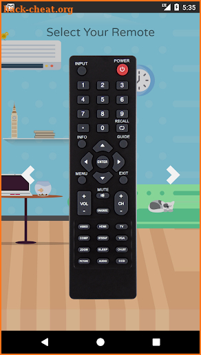 Remote Control For Dynex TV screenshot