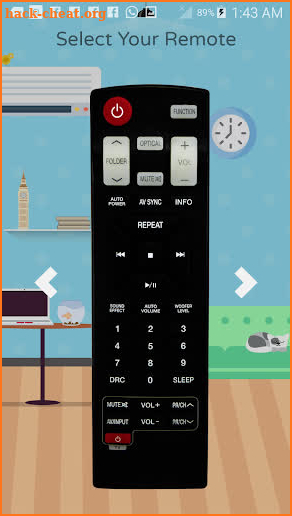 Remote Control For LG AN-MR TV screenshot