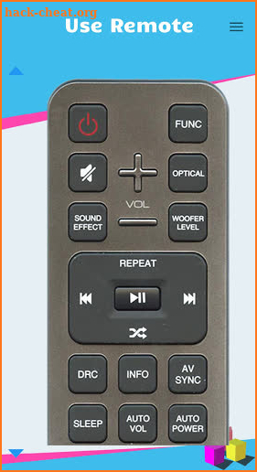 Remote Control for LG Sound Bar screenshot