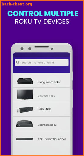Remote Control For Roku Devices Using Voice Search screenshot