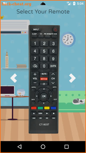 Remote Control For Toshiba screenshot