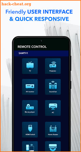 Remote Control For TVs & IR Devices: Projector, AC screenshot