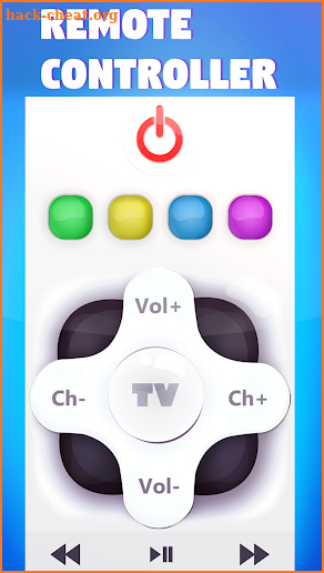 Remote controller for TV screenshot