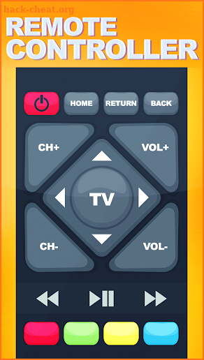 Remote controlling TV screenshot