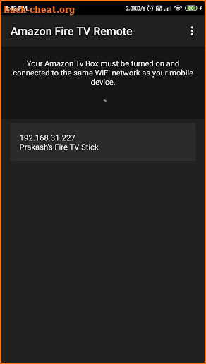 Remote for Amazon Fire TV Stick screenshot