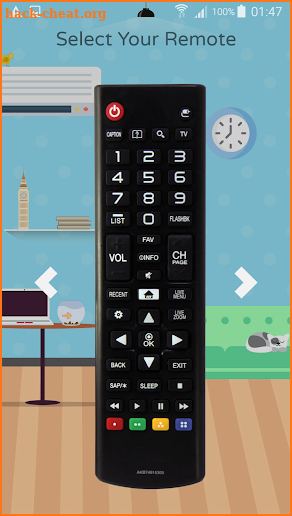 Remote For LG TVs - AKB73275652 screenshot