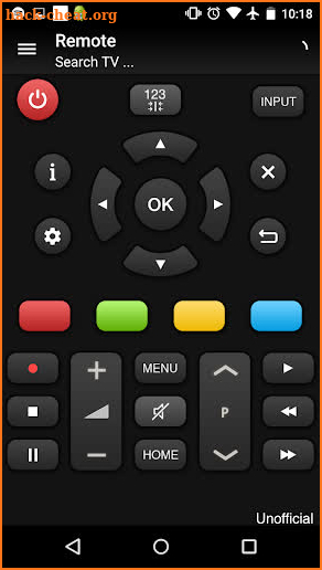 Remote for Panasonic TV screenshot