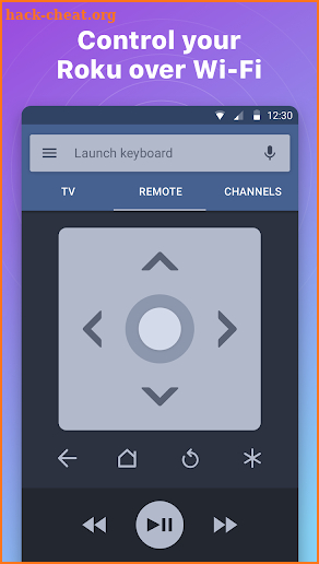 Remote for Roku TV - RoByte - Control screenshot