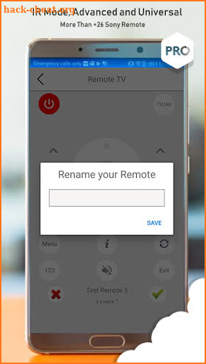 Remote for Sony screenshot