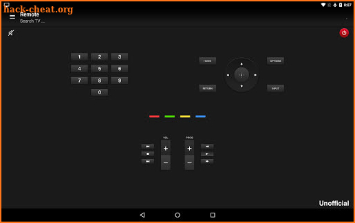Remote for Sony TV screenshot