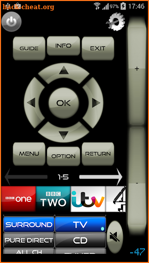 Remote for Sony TV & Sony Blu-Ray Players MyAV screenshot
