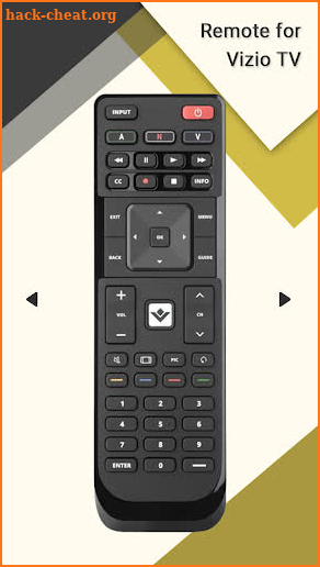 Remote for Vizio TV screenshot