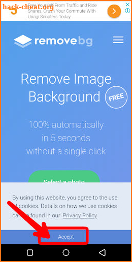 Remove bg-auto background remover screenshot