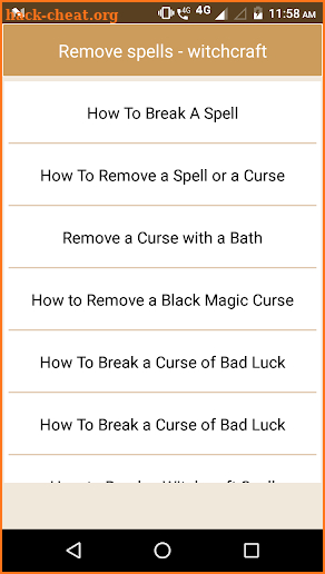 Remove spells - witchcraft screenshot