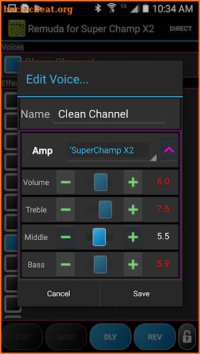 Remuda/SC - USB Guitar Amplifier Control App screenshot