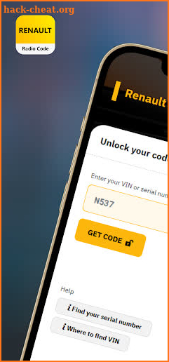 Renault Radio Code Generator screenshot
