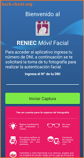 RENIEC Móvil Facial screenshot