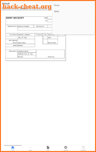 Rent Receipt screenshot