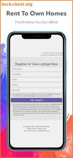Rent To Own Homes - Rent 2 Own App screenshot