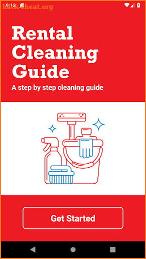 Rental House Cleaning Guide screenshot