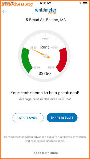 Rentometer Express screenshot