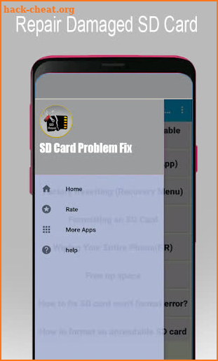 Repair Damaged Sd Card - Fix Memory screenshot
