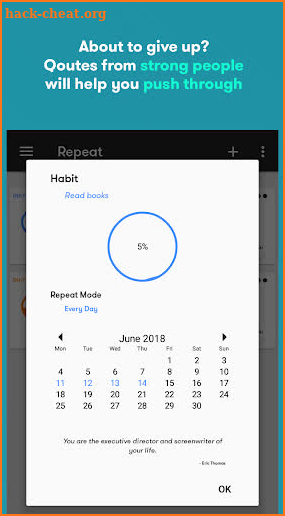Repeat Habit - Habit tracker for goals screenshot