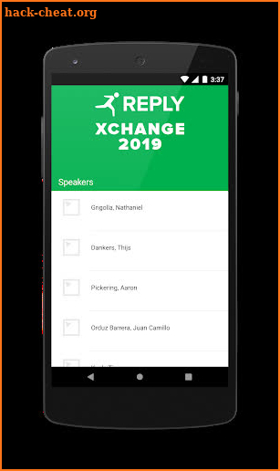 Reply Events screenshot
