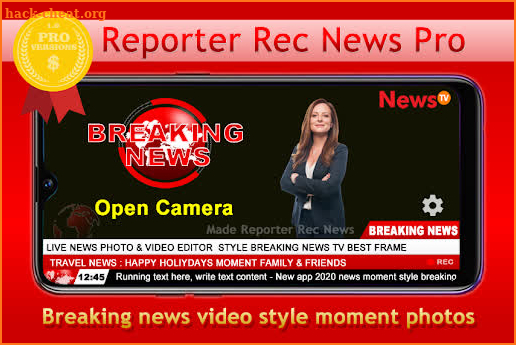 Reporter Rec News Pro-Video Maker  News Style Full screenshot