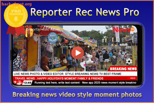 Reporter Rec News Pro-Video Maker  News Style Full screenshot