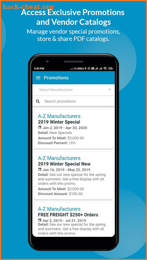 RepTime B2B Sales Rep App, Wholesale Order Entry screenshot