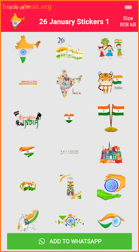 Republic Day Stickers For Whatsapp screenshot