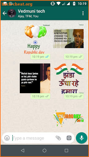 Republic Day Stickers for Whatsapp (WAStickerApps) screenshot