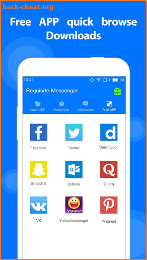 Requisite Messenger screenshot