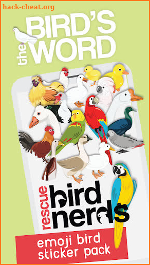 Rescue Bird Nerds Stickers screenshot
